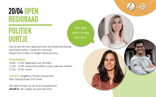 Politiek Uurtje | Open regioraad IC Limburg